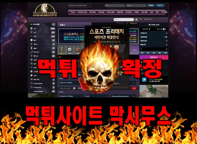 먹튀사이트 먹튀신고 막시무스 먹튀 먹튀검증 막시무스 먹튀확정 먹튀안내
